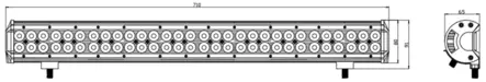 Kinwons Led Kaukovalopaneeli 10-30V 180W Combo - Mönkijän valot - D524263 - 2