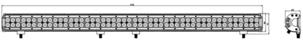 Kinwons Led Kaukovalopaneeli 10-30V 288W Combo - Mönkijän valot - D524266 - 2