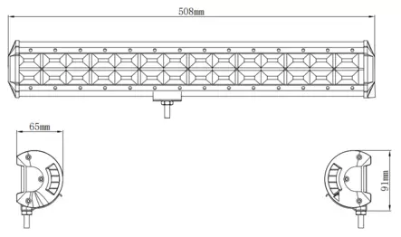 Kinwons Led Kaukovalopaneeli 10-30V 336W Flood - Mönkijän valot - D524249 - 2