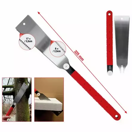 Japan pull saw, double toothed, ks tools - Kirveet - 503-907-2113KST - 1